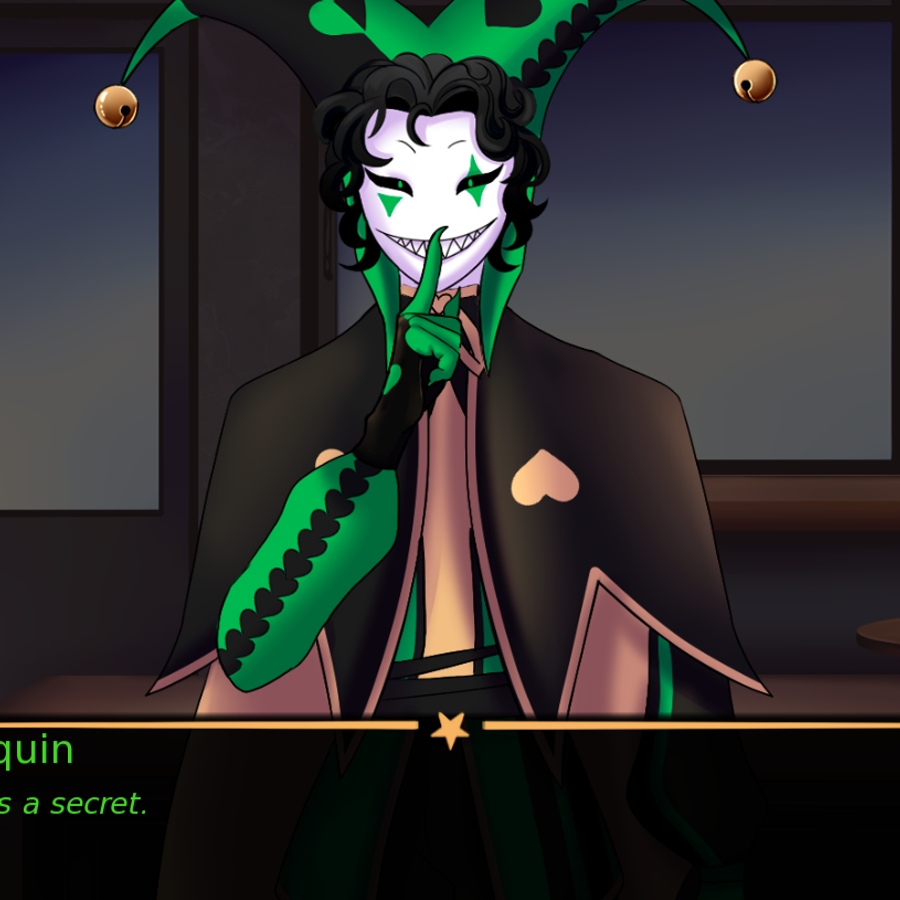 Harlequin，The Freak Circus 中绿色装束的竞争者
